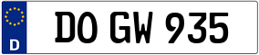 Trailer License Plate
